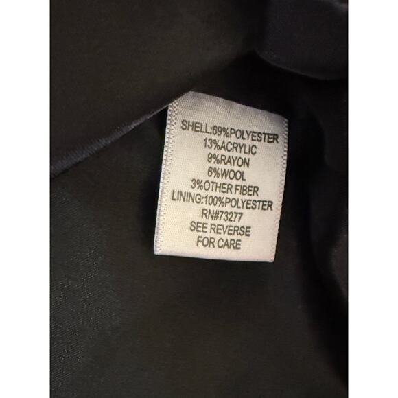 Apt. 9 Black & White Herringbone Button-Front Blouse | Size M - Picture 4 of 4